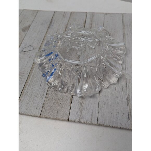 Vintage Federal Glass Pioneer Fluted Fruit Serving Bowl Scalloped Edge - Picture 3 of 6